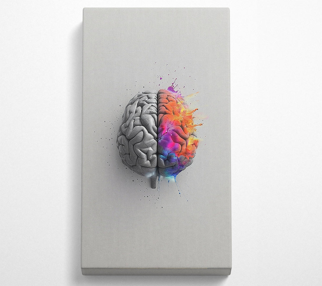  A Canvas Print of Neon Brain Canvas Art