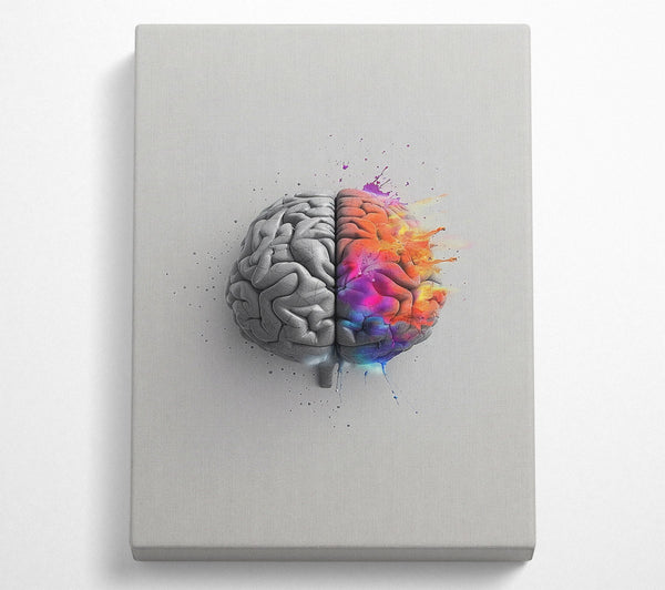  A Canvas Print of Neon Brain Canvas Art