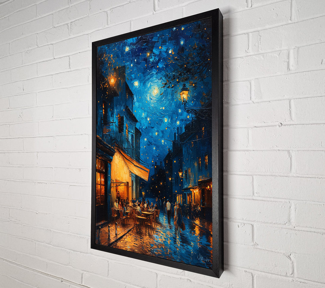  A Canvas Print of Night Cafe Canvas Wall Art