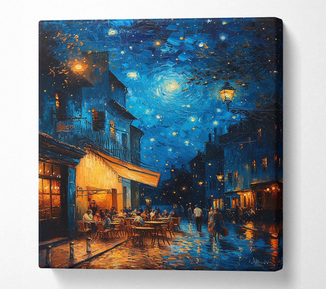 A Canvas Print of Night Cafe Canvas Wall Art