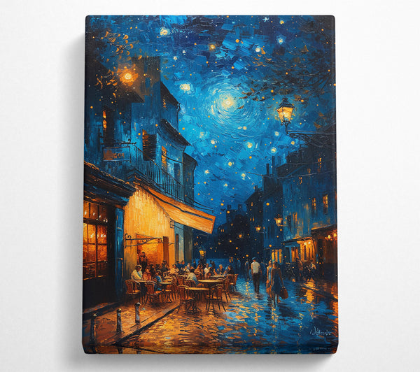  A Canvas Print of Night Cafe Canvas Wall Art