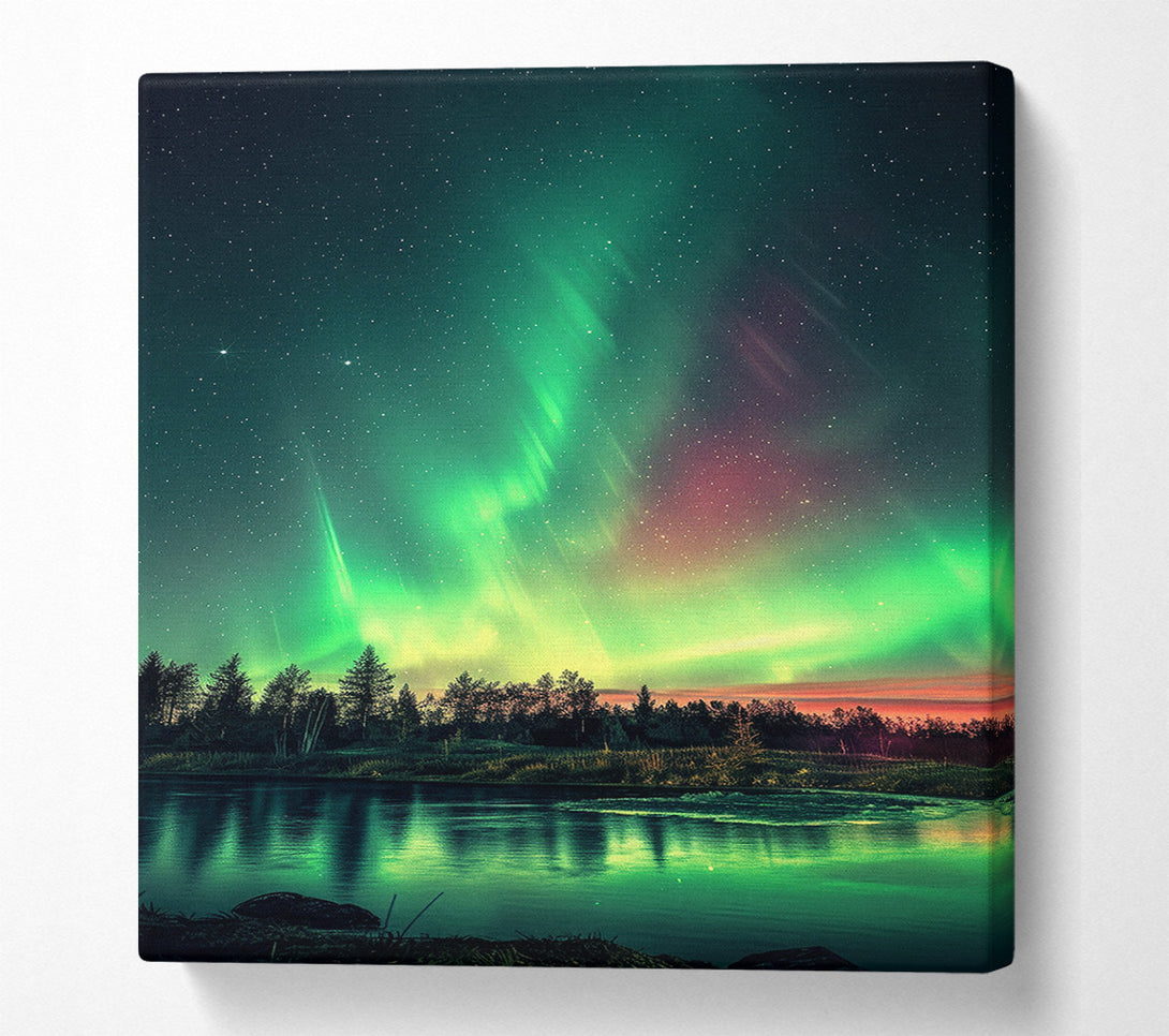  A Canvas Print of Northern Lights Canvas Art