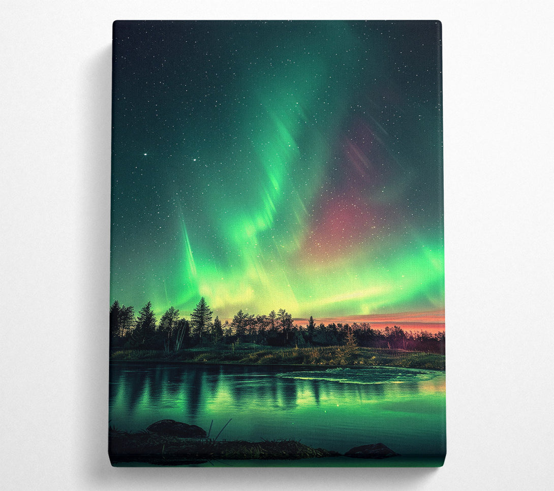  A Canvas Print of Northern Lights Canvas Art