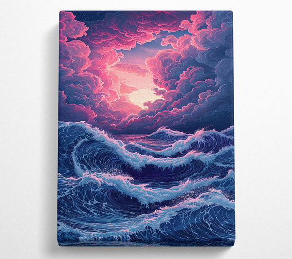  A Canvas Print of Ocean Waves Canvas Wall Art