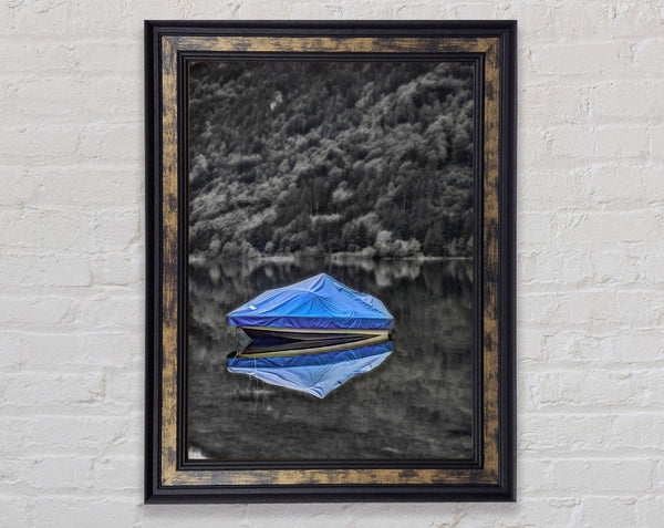 Offseason Boat Framed Print