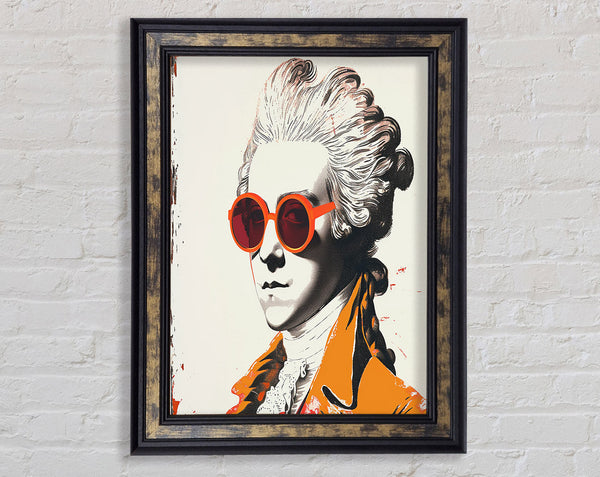 Orange Glasses Georgian Framed Print