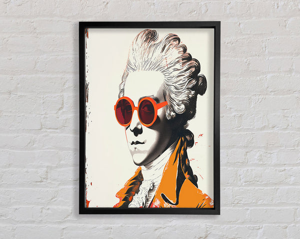 Orange Glasses Georgian Framed Print