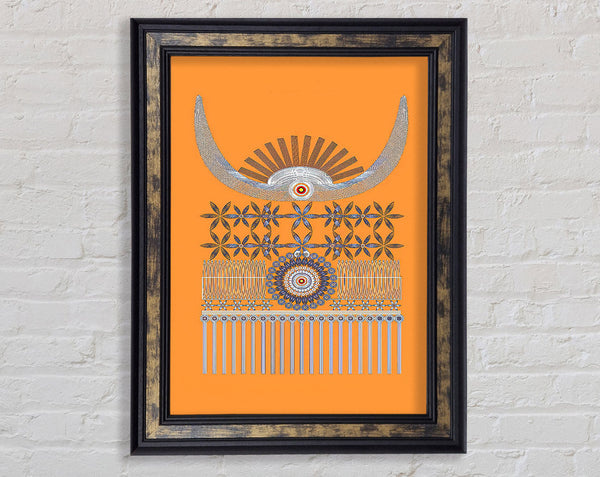 Orange Native Framed Print
