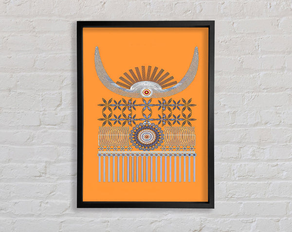 Orange Native Framed Print