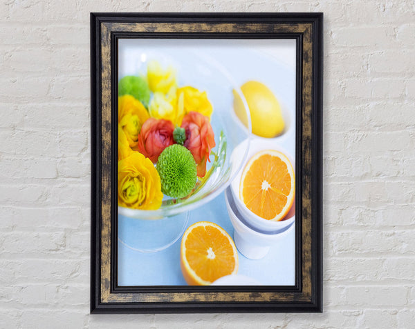 Oranges For Breakfast Framed Print