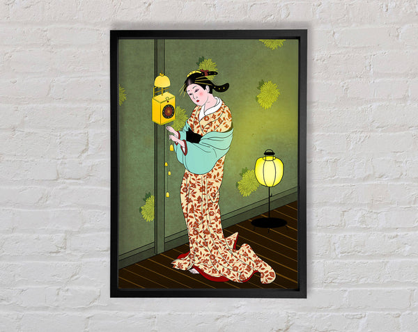 Oriental Clock Framed Print