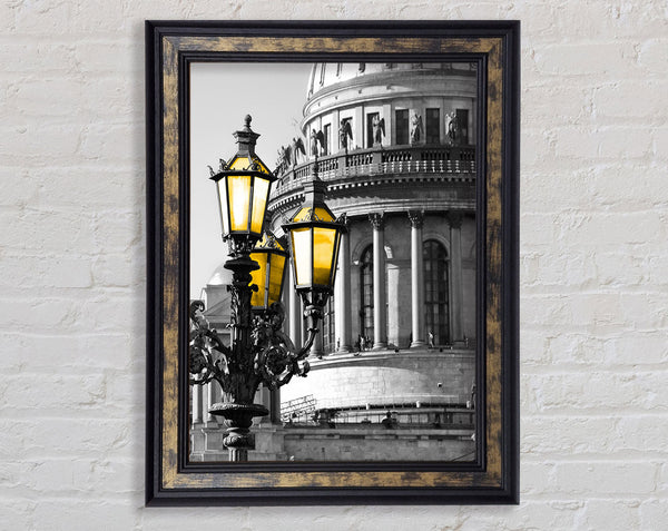 Ornate Street Lamp Framed Print
