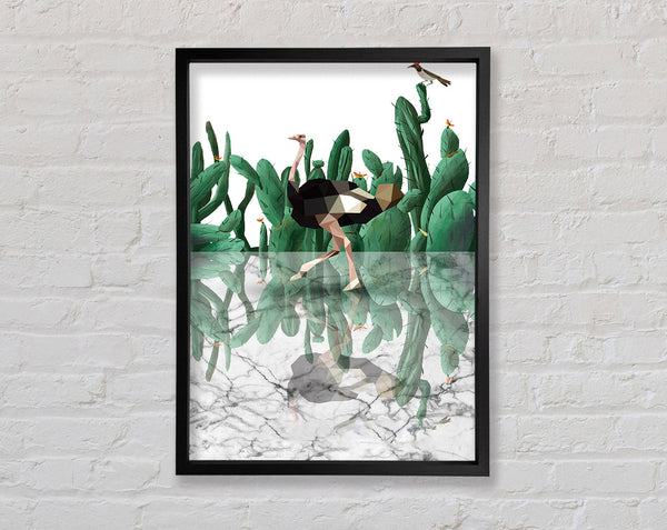 Ostridge Cactus Framed Print