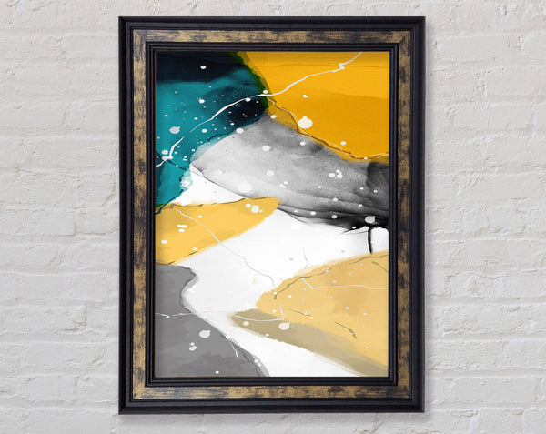 Paint Effect Colours Framed Print