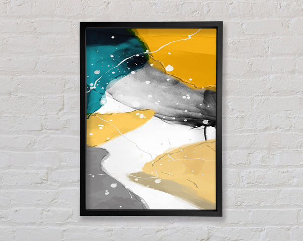 Paint Effect Colours Framed Print