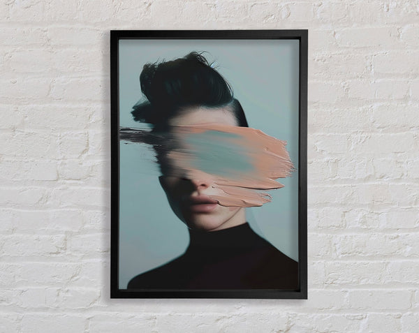 Paint Smear Model Framed Print