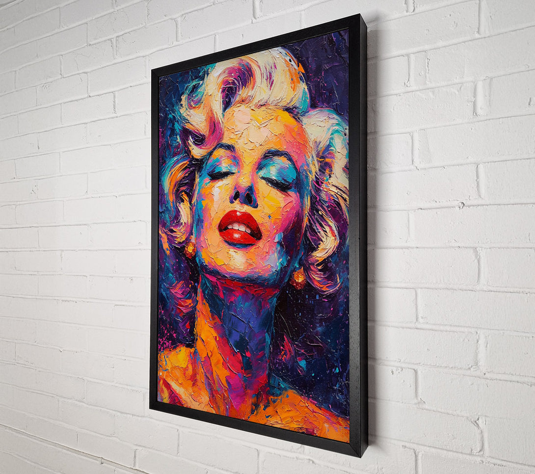  A Canvas Print of Painted Marilyn Monroe Canvas Art