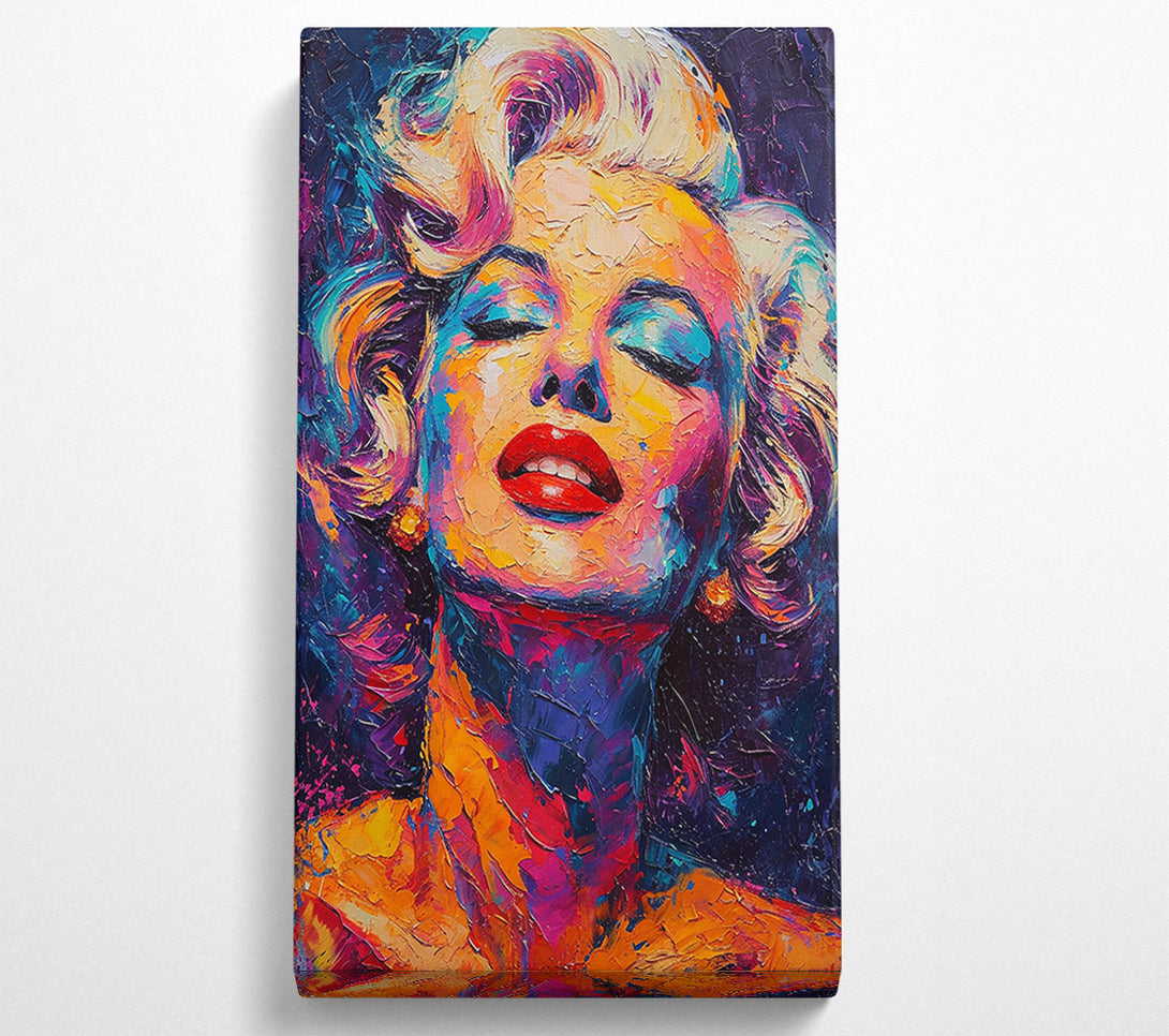  A Canvas Print of Painted Marilyn Monroe Canvas Art