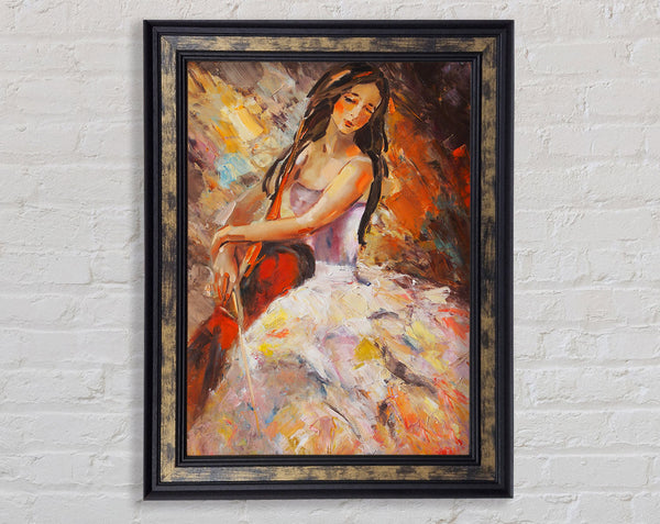 Painting Of A Woman Framed Print