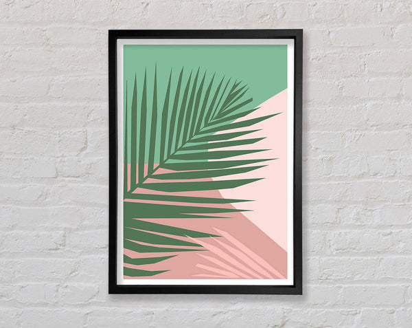 Palm Leaf Bohemian Framed Print
