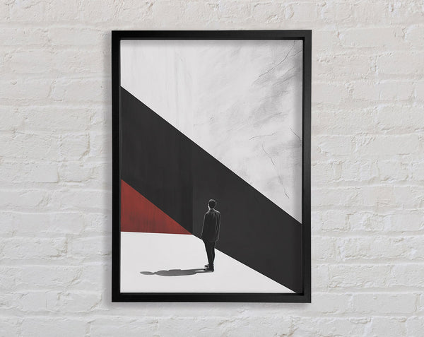Pan Standing Diagonal Framed Print
