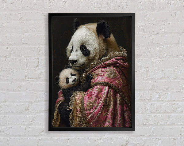 Panda Mother Framed Print