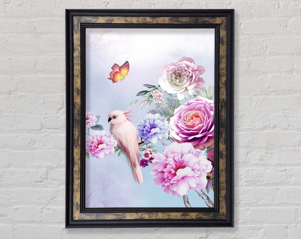 Pastel Bird Framed Print