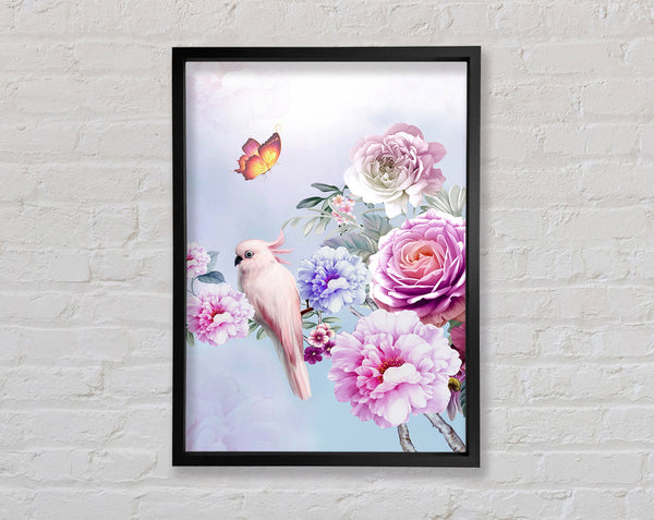 Pastel Bird Framed Print