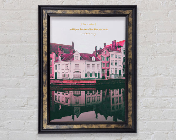 Pastel Canal Framed Print