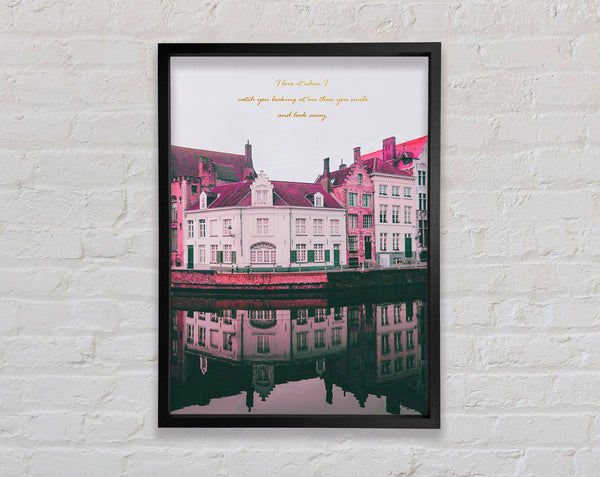 Pastel Canal Framed Print