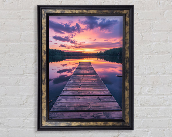Path To The Lake Framed Print