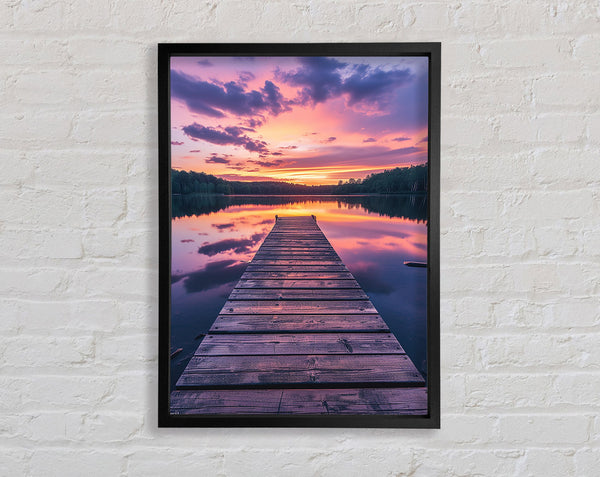 Path To The Lake Framed Print