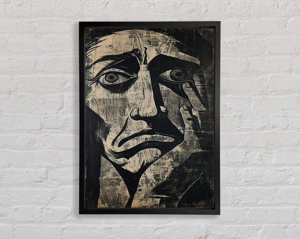 Picasso Worry Framed Print