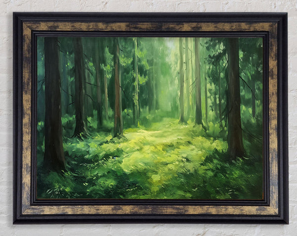 Pine Forest Framed Print