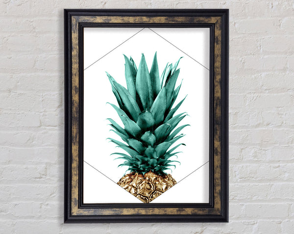Pineapple Minimalist Framed Print