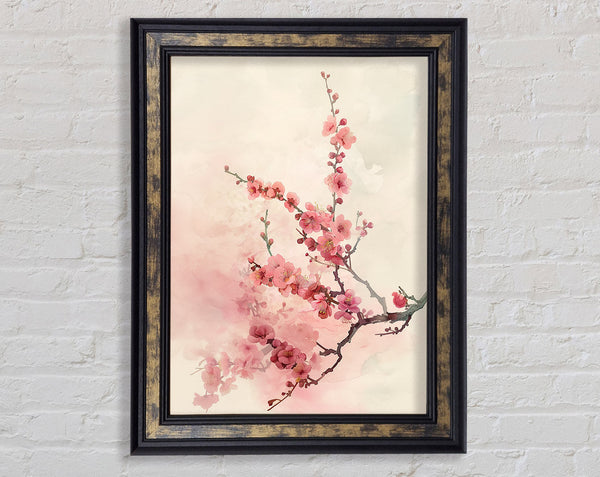 Pink Blossom Tree Framed Print