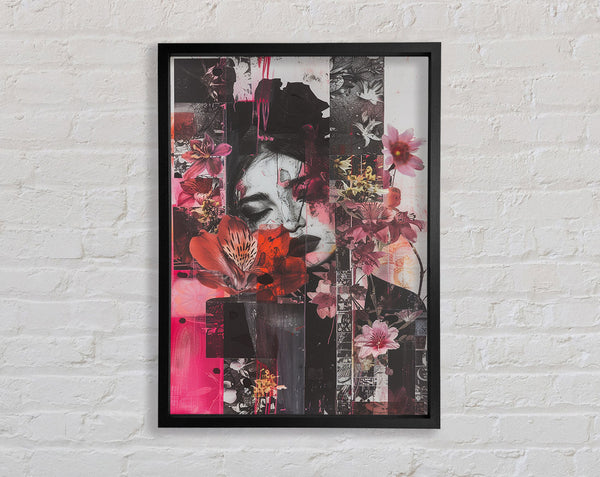 Pink Flower Fashion Framed Print