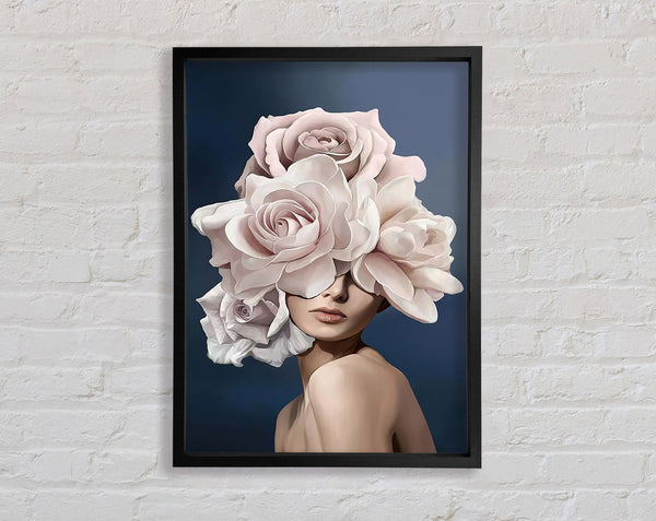 Pink Flower Head Framed Print