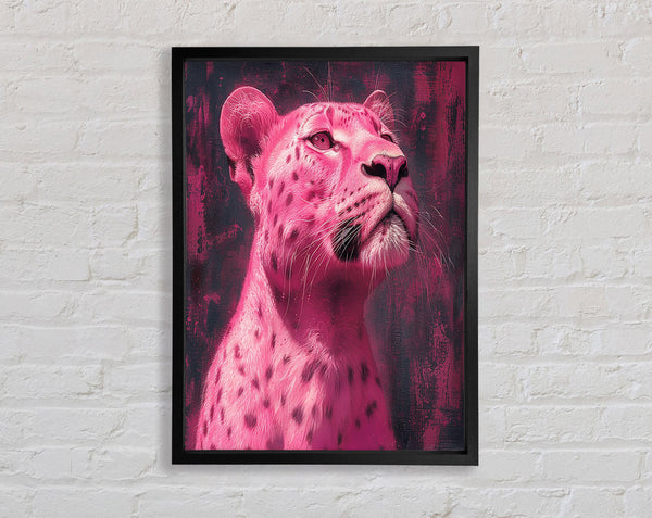 Pink Lioness Framed Print