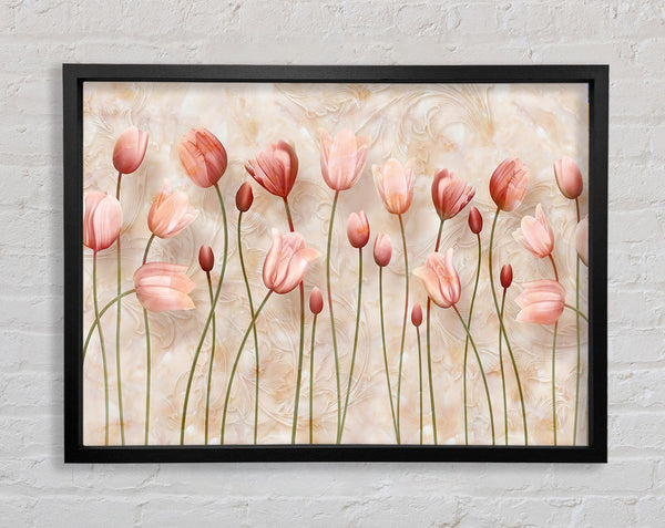 Pink Tulip Stand Framed Print
