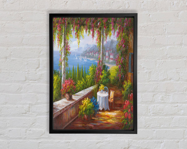 Pink Wisteria Love Framed Print