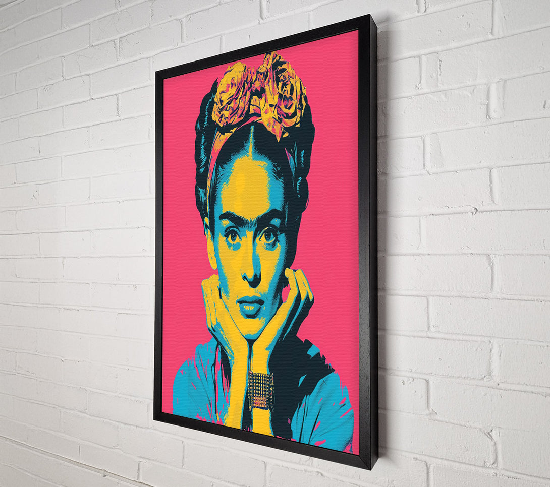  A Canvas Print of Pop Art Frida Kahlo Canvas Print