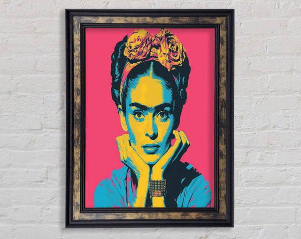 Pop Art Frida Kahlo Framed Print