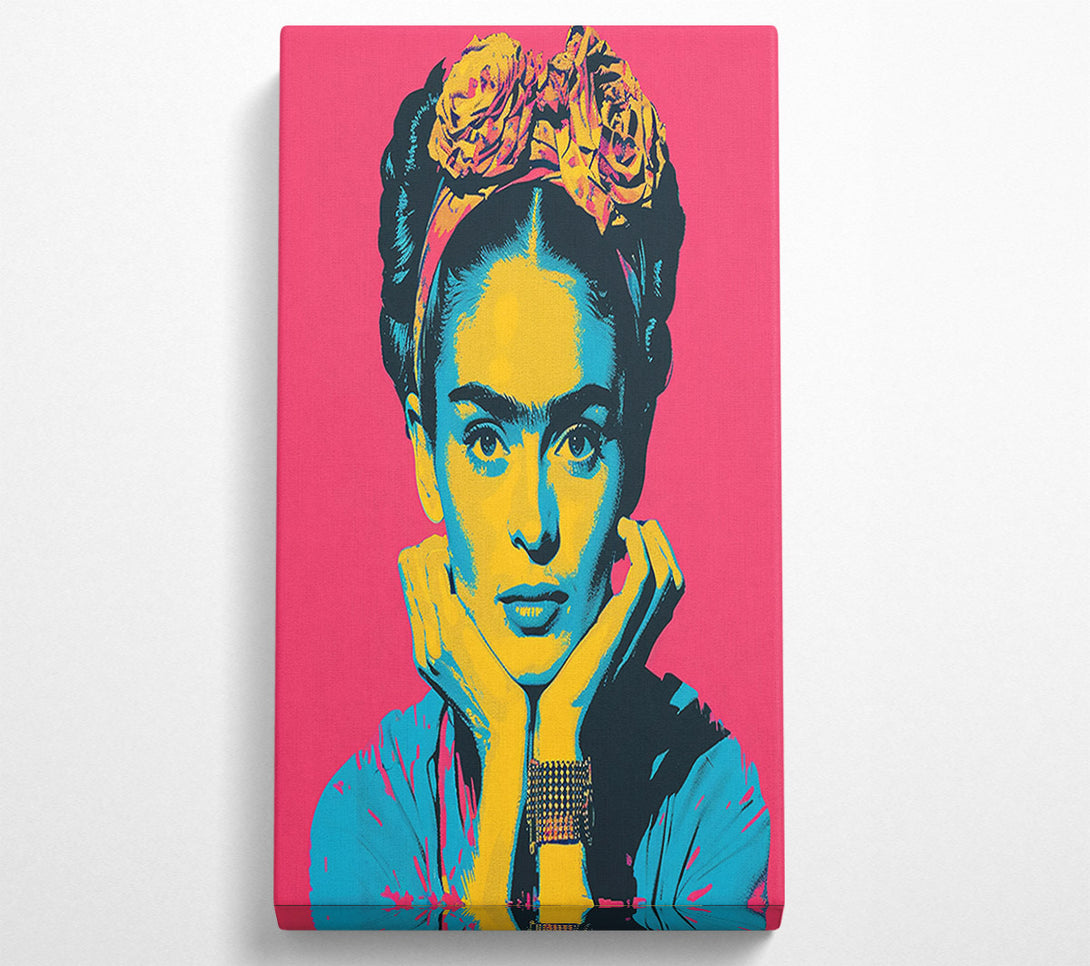  A Canvas Print of Pop Art Frida Kahlo Canvas Print
