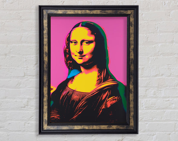 Pop Art Mona Framed Print