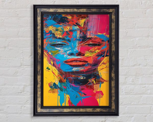 Pop Bright Graffiti Framed Print