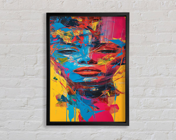 Pop Bright Graffiti Framed Print