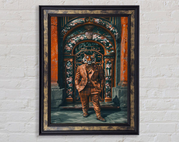 Posh Tiger Framed Print
