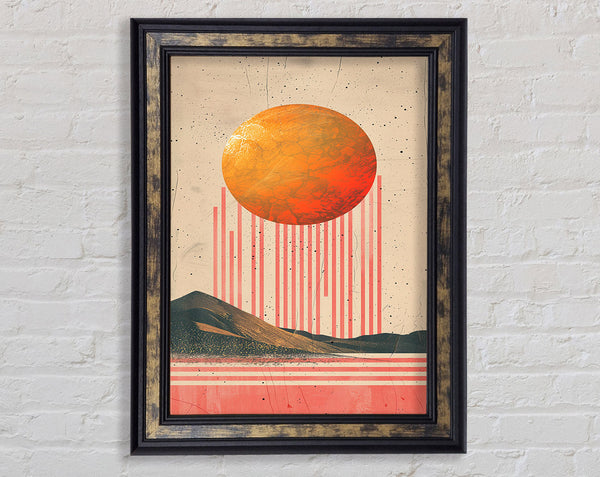 Pouring Sun Framed Print
