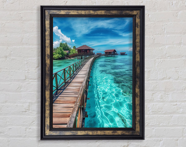 Pretty Islands Framed Print